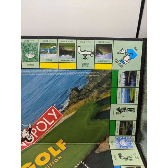 Vintage 1998 Monopoly Golf Edition Game Replacement Board - Picture 6 of 8